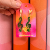Treble Clef Earrings
