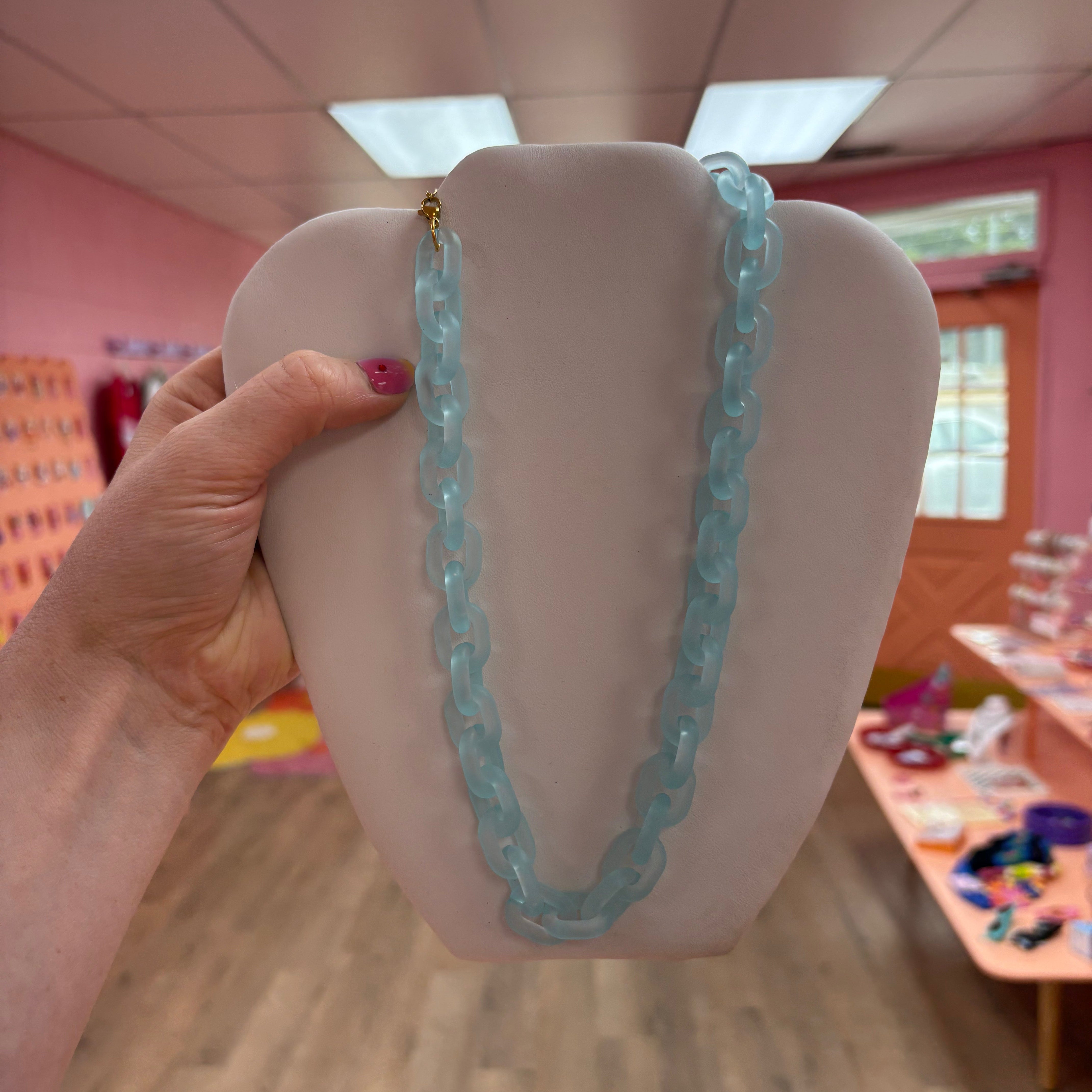 Chunky Acrylic Chain Necklace