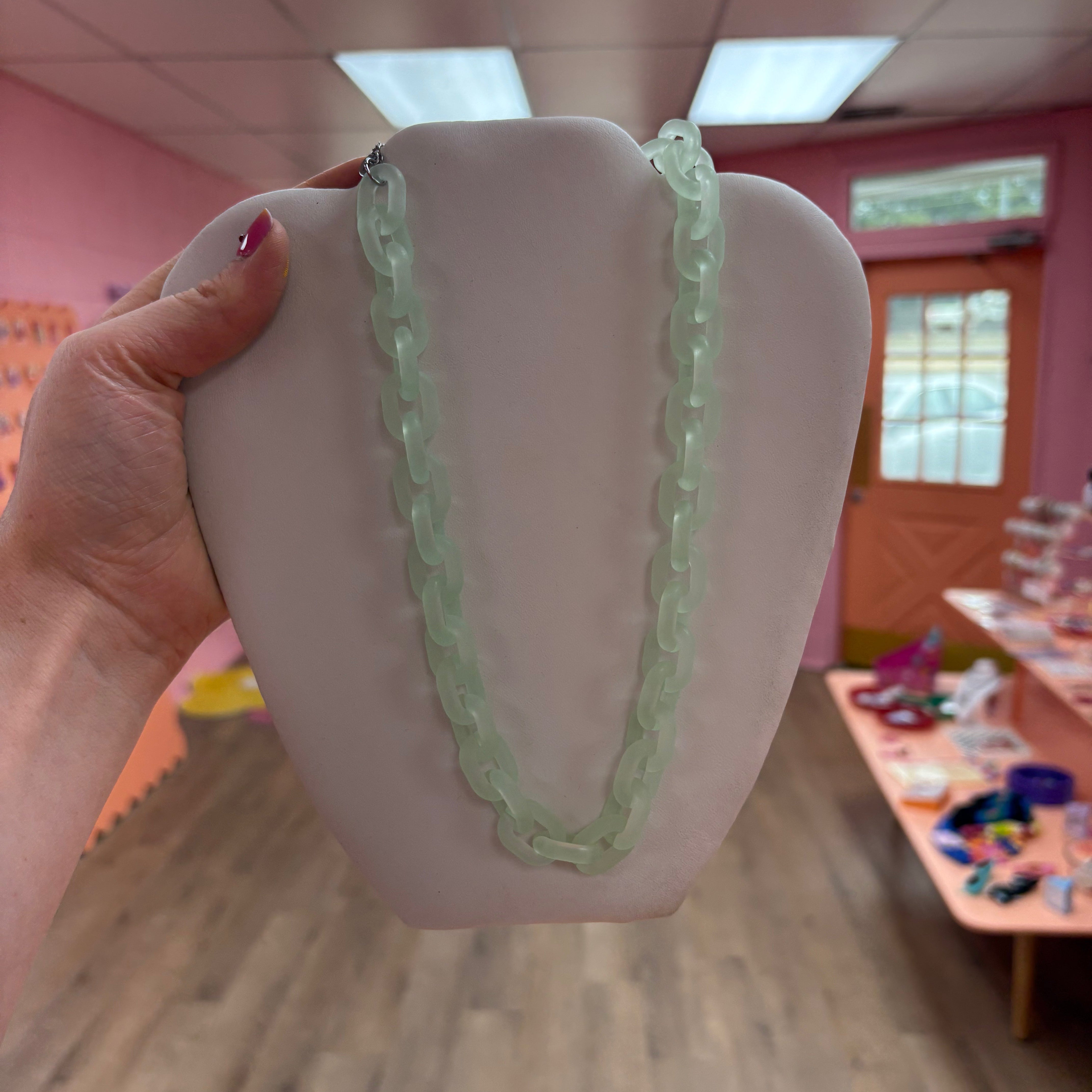 Chunky Acrylic Chain Necklace