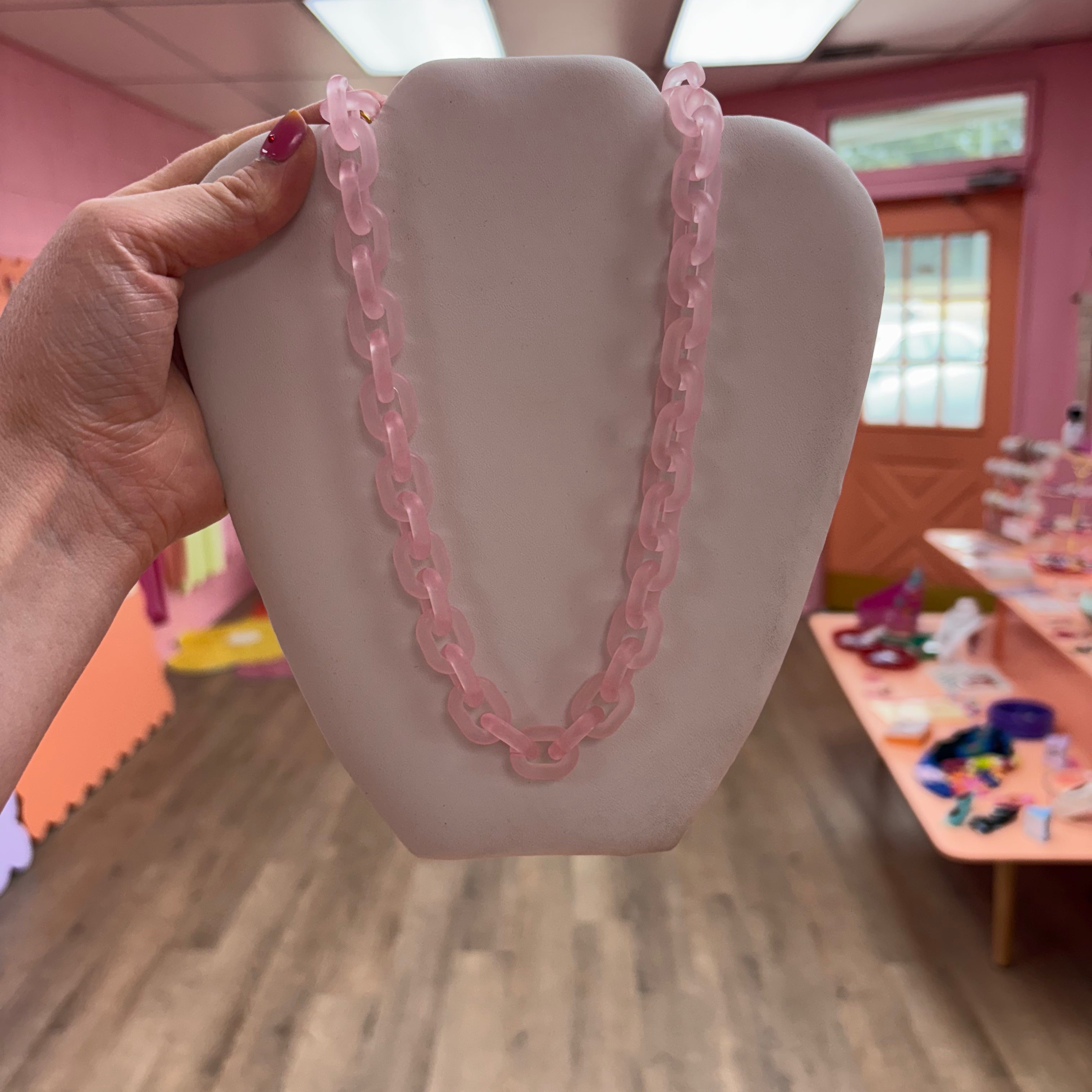 Chunky Acrylic Chain Necklace