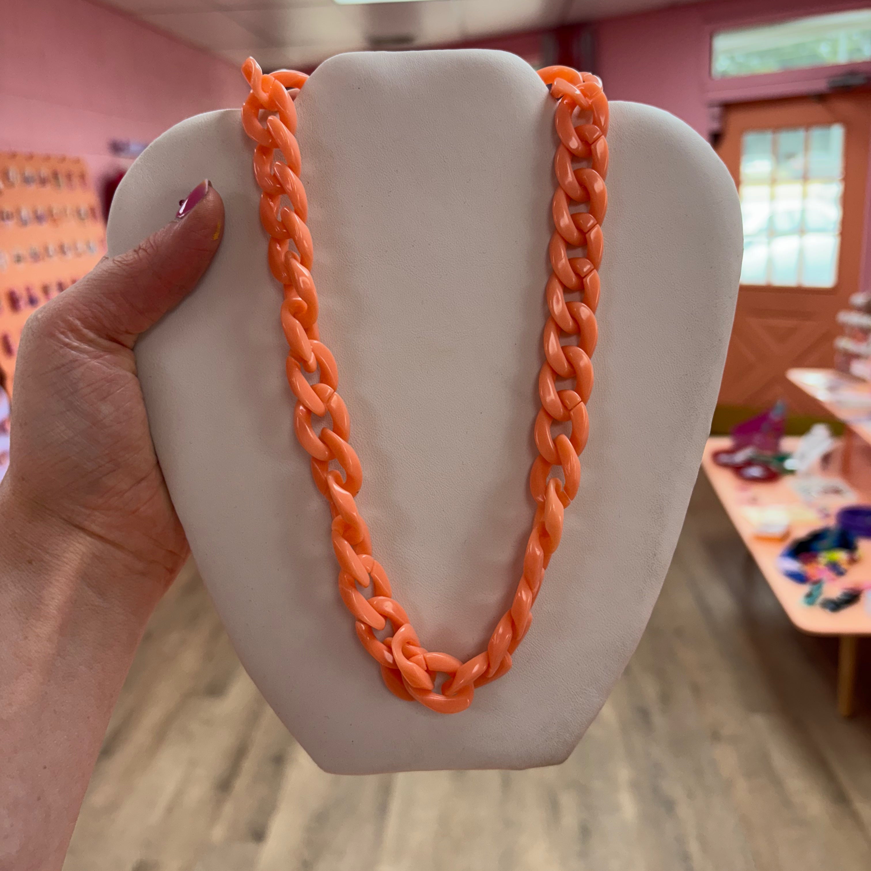 Chunky Acrylic Chain Necklace