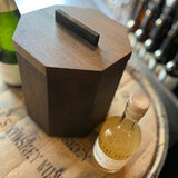 Unique Wooden Ice Bucket in Blackened Cherry