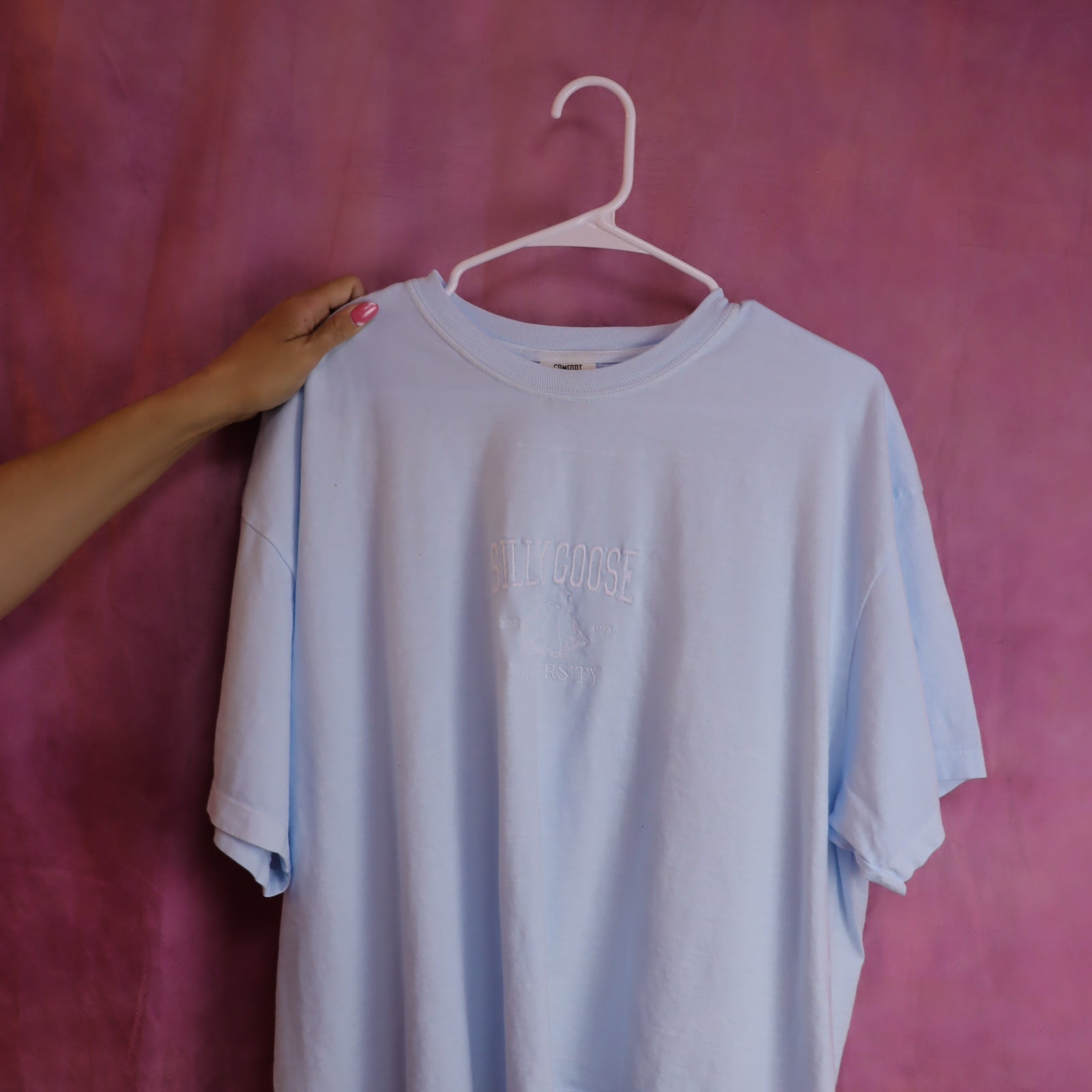 “Silly Goose University” Embroidered Shirt