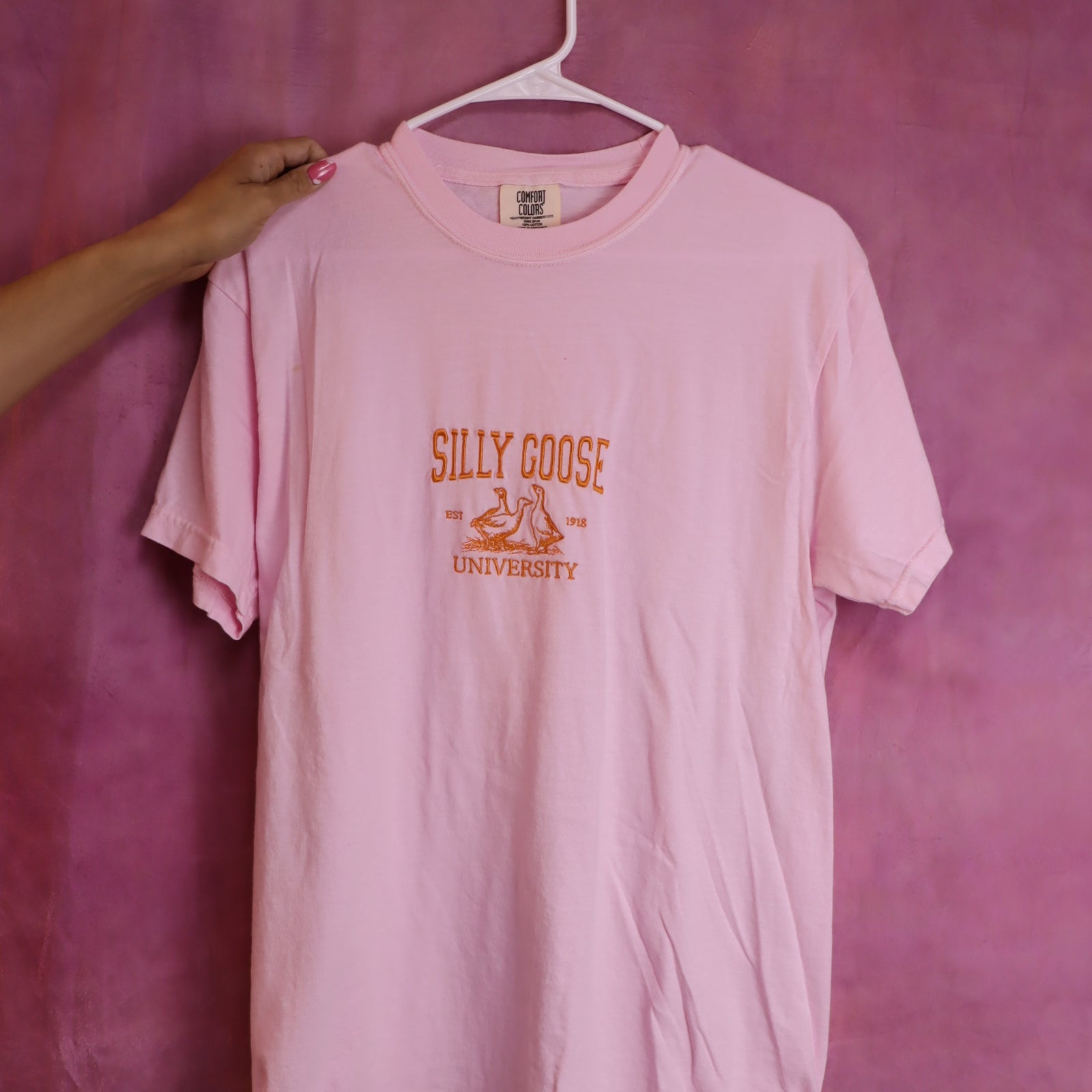“Silly Goose University” Embroidered Shirt