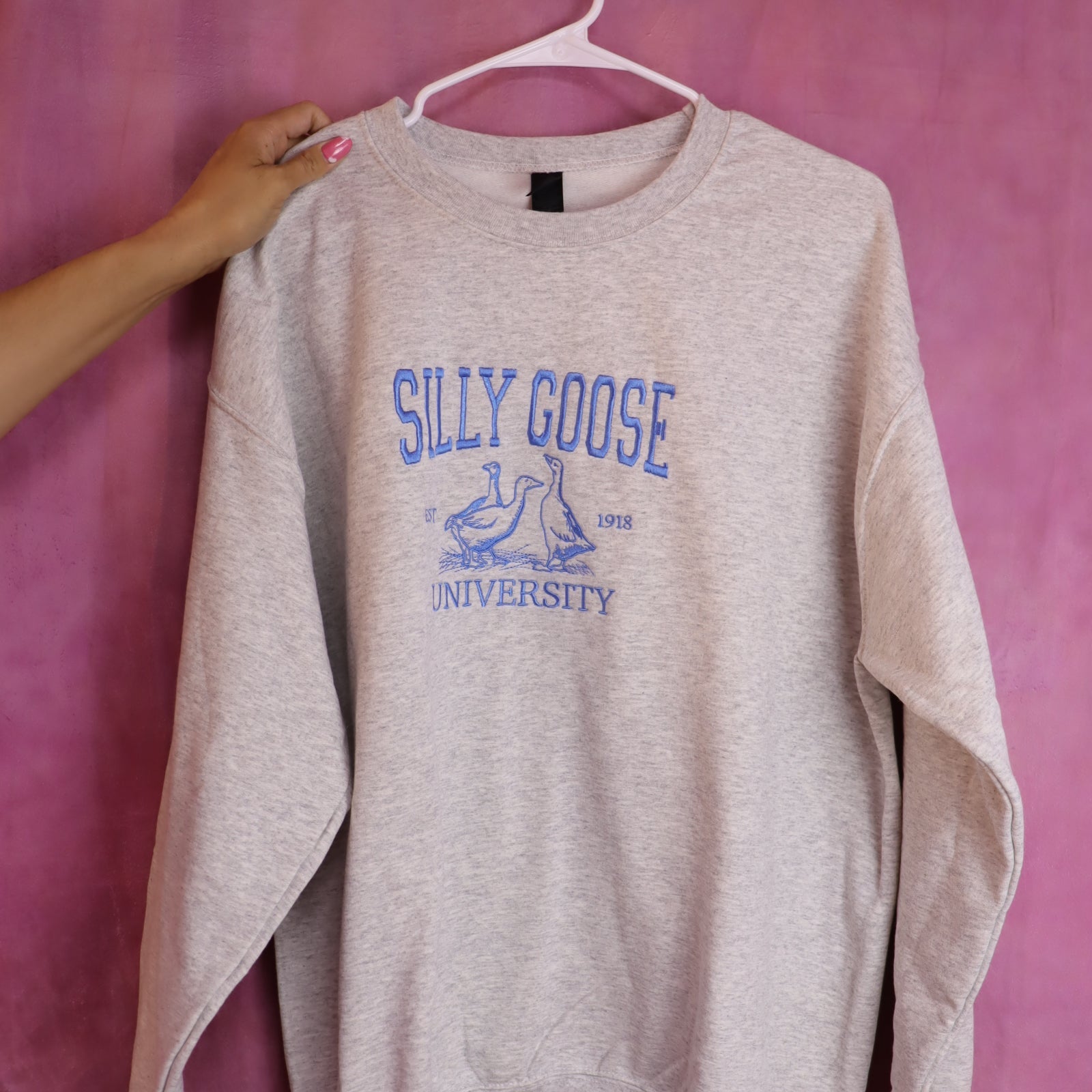 “Silly Goose University” Embroidered Shirt