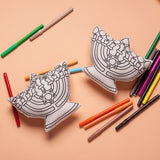 Hannukah Menorah for Coloring