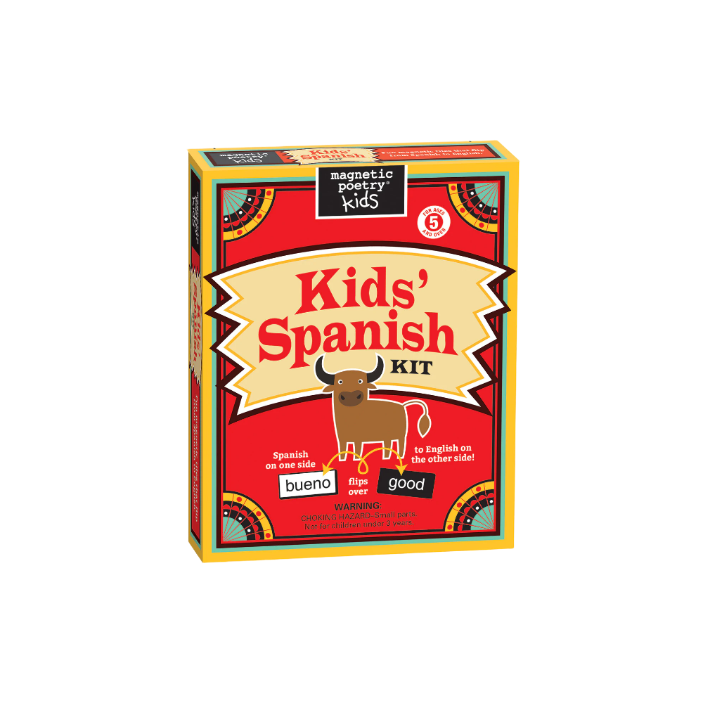 Teach kids Spanish magnetic word tile kit from Magnetic Poetry