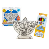 Hannukah Menorah for Coloring