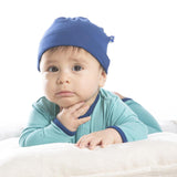 Holiday Applique Coverall in Glacier Dreidel