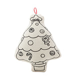 Ornaments for Coloring - Santa Klaus and Tree