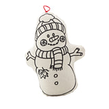 Ornaments for Coloring - Gingerbread Man and Snowman