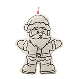 Ornaments for Coloring - Santa Klaus and Tree