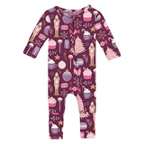 Print Convertible Coverall in Melody Sugar Plum