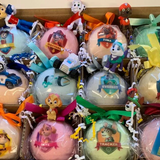 12 XL All natural Bath Bomb Fizzies with surprise Paws Patrol figure inside