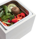 Countertop Compost Bin - Noaway© in Magnolia Wood and Stainless Steel
