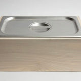 Countertop Compost Bin - Noaway© in Magnolia Wood and Stainless Steel