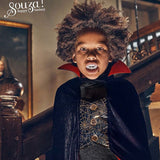 Dracula cape + teeth Costume Set for Children – Includes Accessories for Role-Play & Entertainment-sz 4-8 yrs