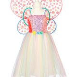 Flora Dress and Wings Set (Green) - Role-Play for Children (3 sizes)