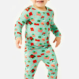Long Sleeve Pajama Set - Santa Mail