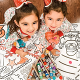 Christmas Coloring Tablecloth