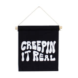 “Creepin’ It Real” Handmade Halloween Hang Sign