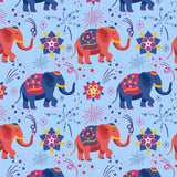 Soft & Stretchy Zipper Footie - Diwali Celebration