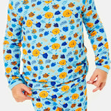 Long Sleeve Pajama Set - Hanukkah Dreidels
