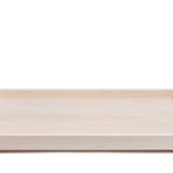 Modern Wooden Tray with Brass Details