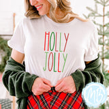 Holly Jolly Tee | Women | Christmas | Santa | Adult |