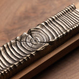 Wooden Incense Holder with Bronze Casting