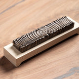 Wooden Incense Holder with Bronze Casting