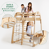 Indoor Wooden Playground for Children with Art Station