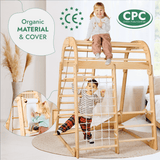 Indoor Wooden Playground for Children with Art Station