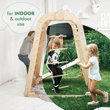 Indoor Wooden Playground for Children with Art Station