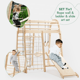 Indoor Wooden Playground for Children with Art Station