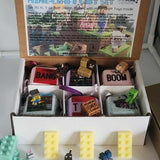 6 Bath Bombs for Kids with MineCrafter Toys Inside