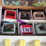 6 Bath Bombs for Kids with MineCrafter Toys Inside