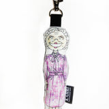 Mini Betty White Doll Bag Charm