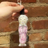 Mini Betty White Doll Bag Charm