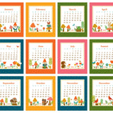 2026 Forest Friends Paper Desk Calendar