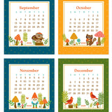 2026 Forest Friends Paper Desk Calendar