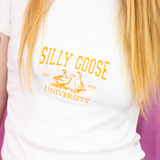 “Silly Goose University” Embroidered Shirt