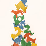 Wooden Chinese Zodiac Animals – Stacking Toy & Puzzle