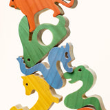 Wooden Chinese Zodiac Animals – Stacking Toy & Puzzle