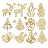 Wooden Christmas Ornaments to Paint